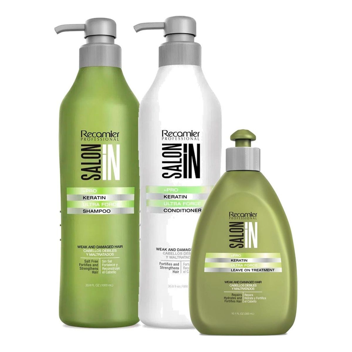 Salon In - Shampoo Con Acondicionador Salon In Keratin Ultra Sin Sal