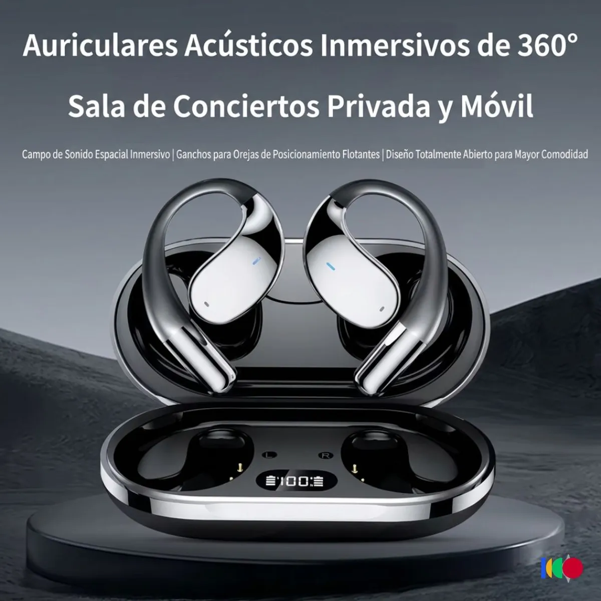 OEM - AUDIFONOS TRADUCTORES EN TIEMPO REAL DE HASTA 144 IDIOMAS CON IA, ANC, IPX4