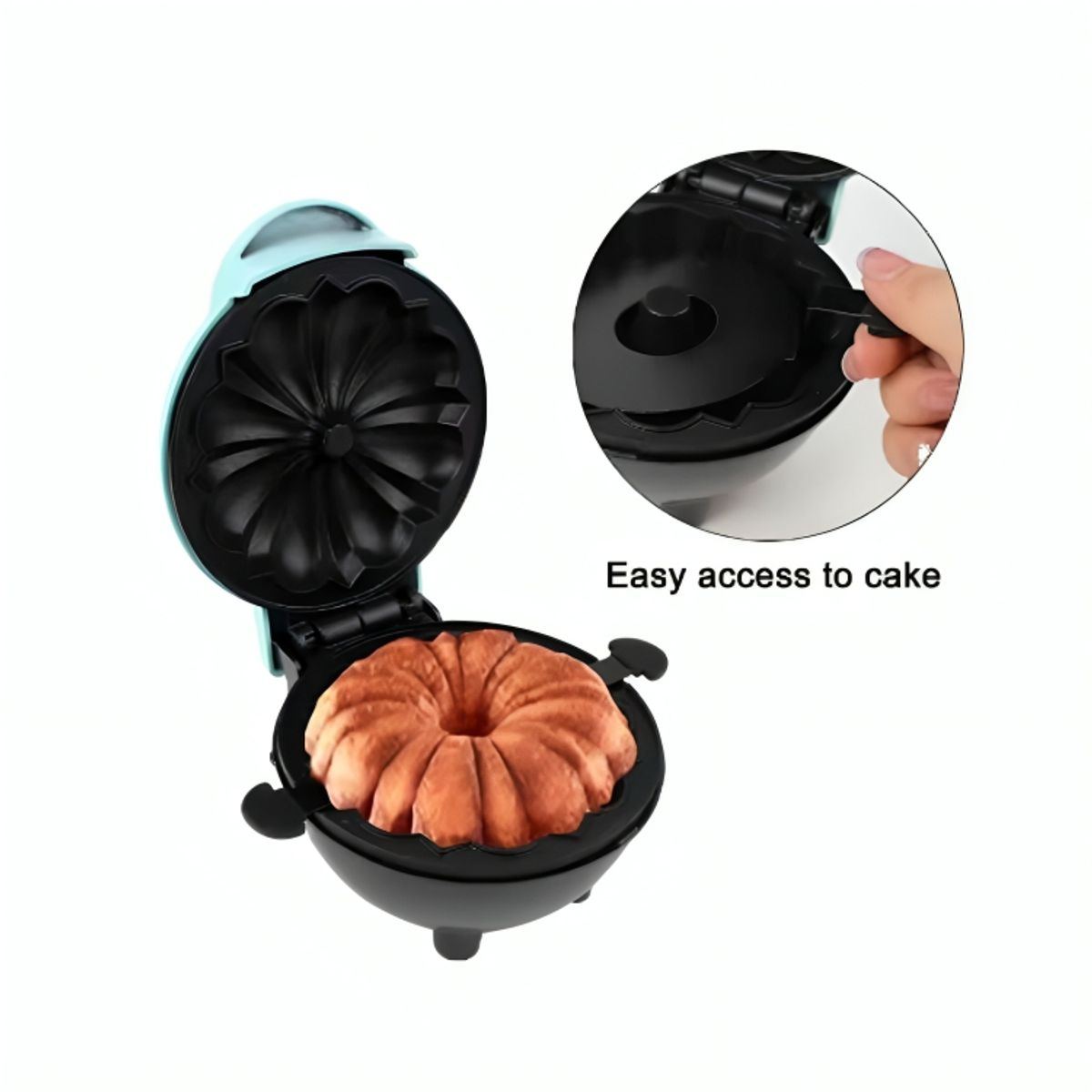 GENERICO - Mini Máquina Eléctrica para Hacer Pasteles Kekes Tortas Antiadherente de 350 W