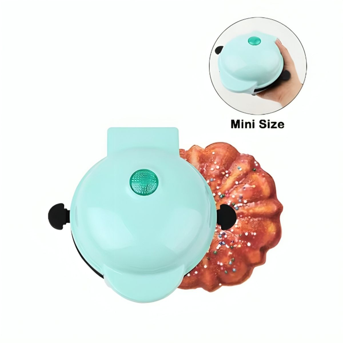 GENERICO - Mini Máquina Eléctrica para Hacer Pasteles Kekes Tortas Antiadherente de 350 W