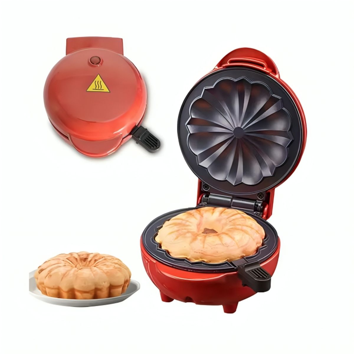 GENERICO - Mini Máquina Eléctrica para Hacer Pasteles Kekes Tortas Antiadherente de 350 W