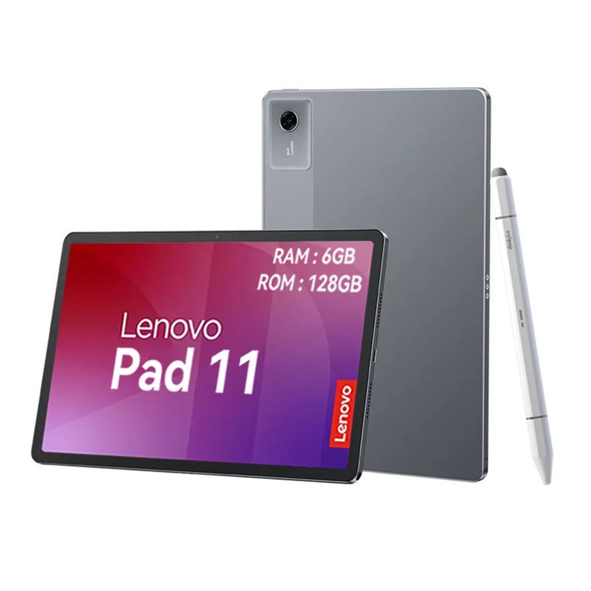 LENOVO - Tablet Lenovo  pad 11 2025 6+128GB  WIFI 2.5K-Gris+Lápiz táctil Lenovo
