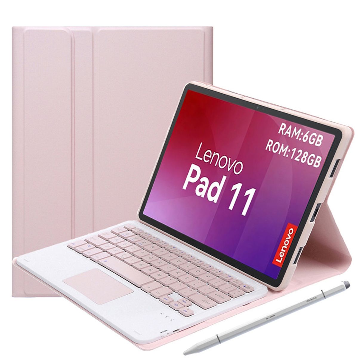 LENOVO - Tablet Lenovo  pad 11 2025 6+128GB  WIFI 2.5K-Azul+Teclado Rosado+Lápiz táctil Lenovo