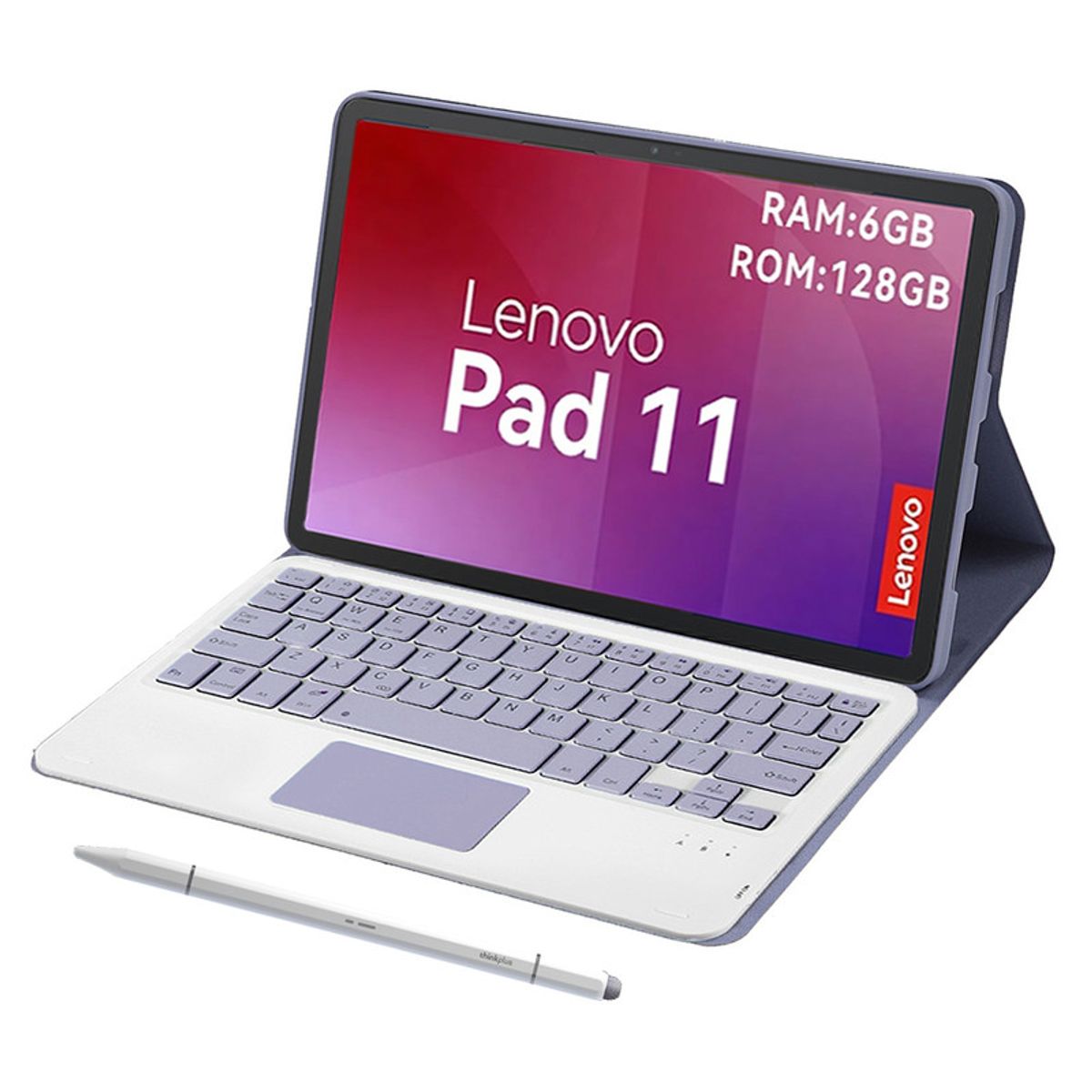 LENOVO - Tablet Lenovo  pad 11 2025 6+128GB  WIFI 2.5K-Azul+Teclado Morado+Lápiz táctil Lenovo