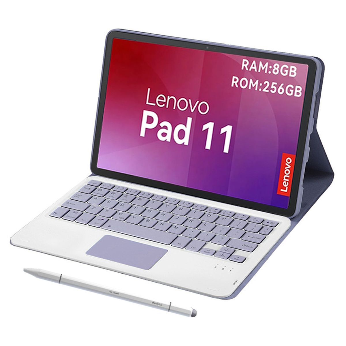 LENOVO - Tablet Lenovo  pad 11 2025 8+256GB  WIFI 2.5K-Gris+Teclado Morado+Lápiz táctil Lenovo