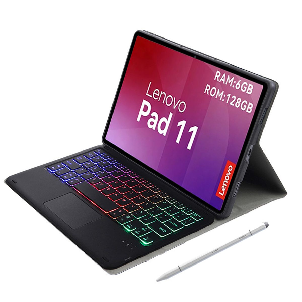 LENOVO - Tablet Lenovo  pad 11 2025 6+128GB  WIFI-Gris+Negro luminsos teclado+Lápiz táctil Lenovo