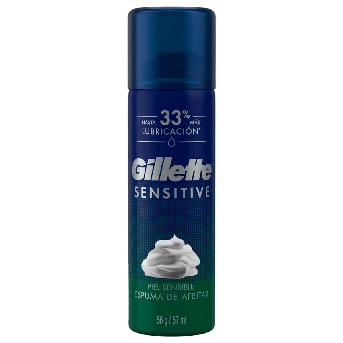 GILLETTE - Espuma de Afeitar para Piel Sensible Gillette Sensitive 56G