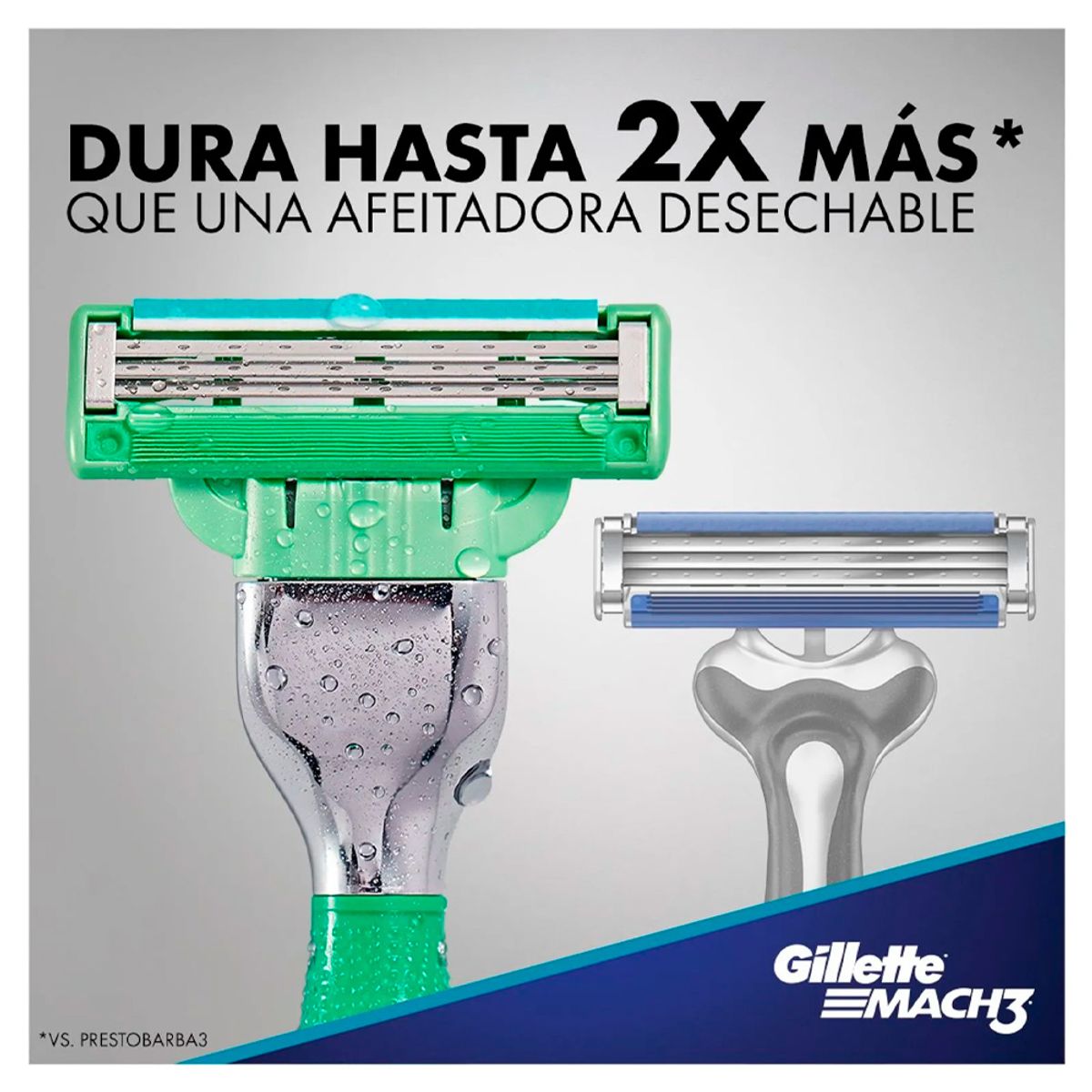 GILLETTE - Maquina de Afeitar Gillette Mach3 Sensitive AquaGrip + 2Rep.