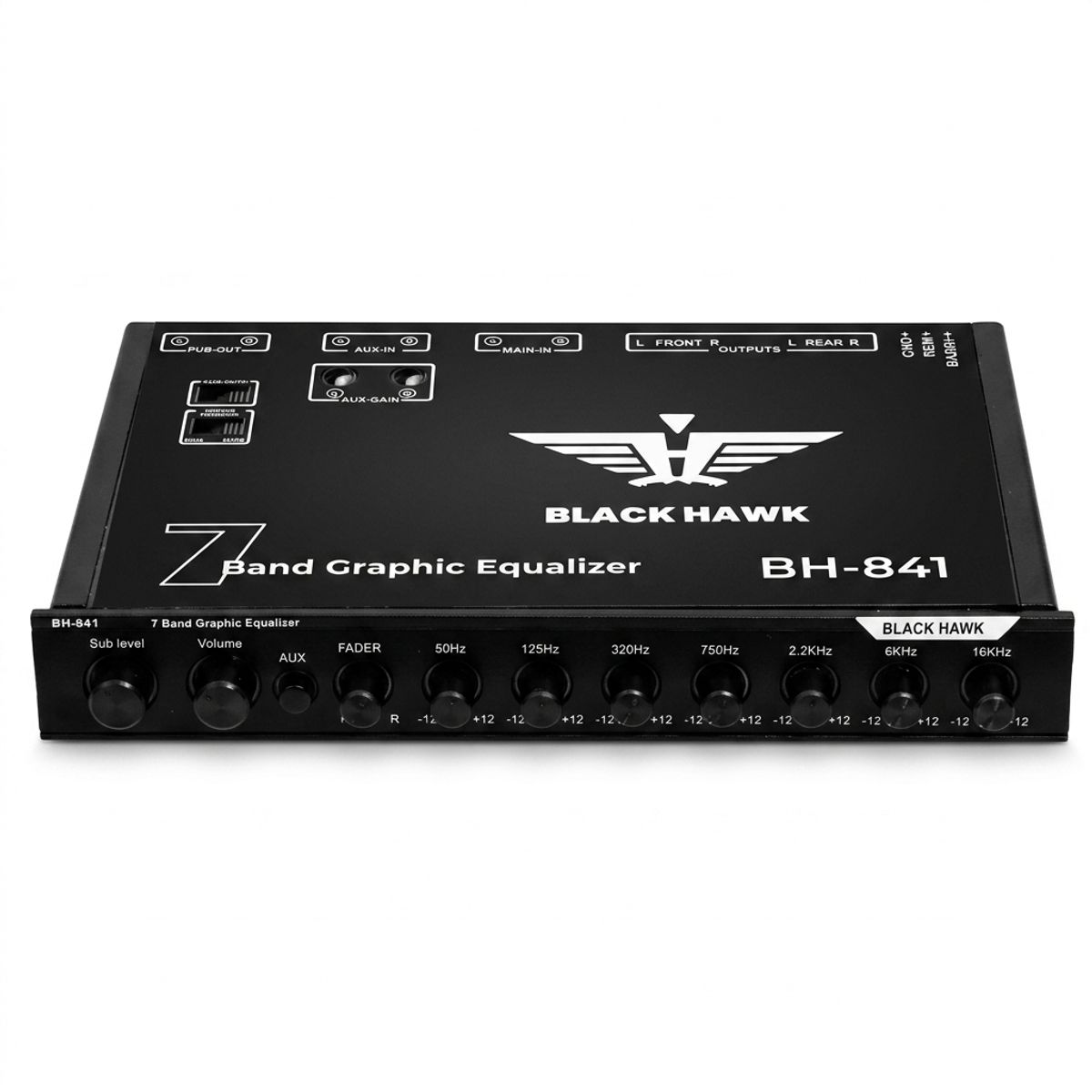 BLACK HAWK - Ecualizador Gráfico 7 Bandas Black Hawk Pro Series