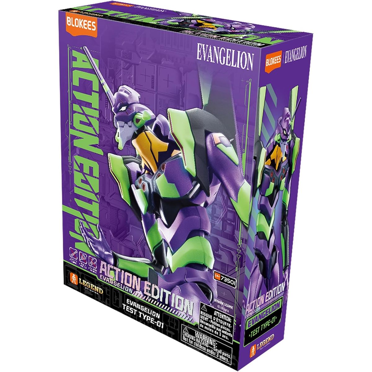 Hasbro - Evangelion EVA 01 Action Edition Blokees Model Kit