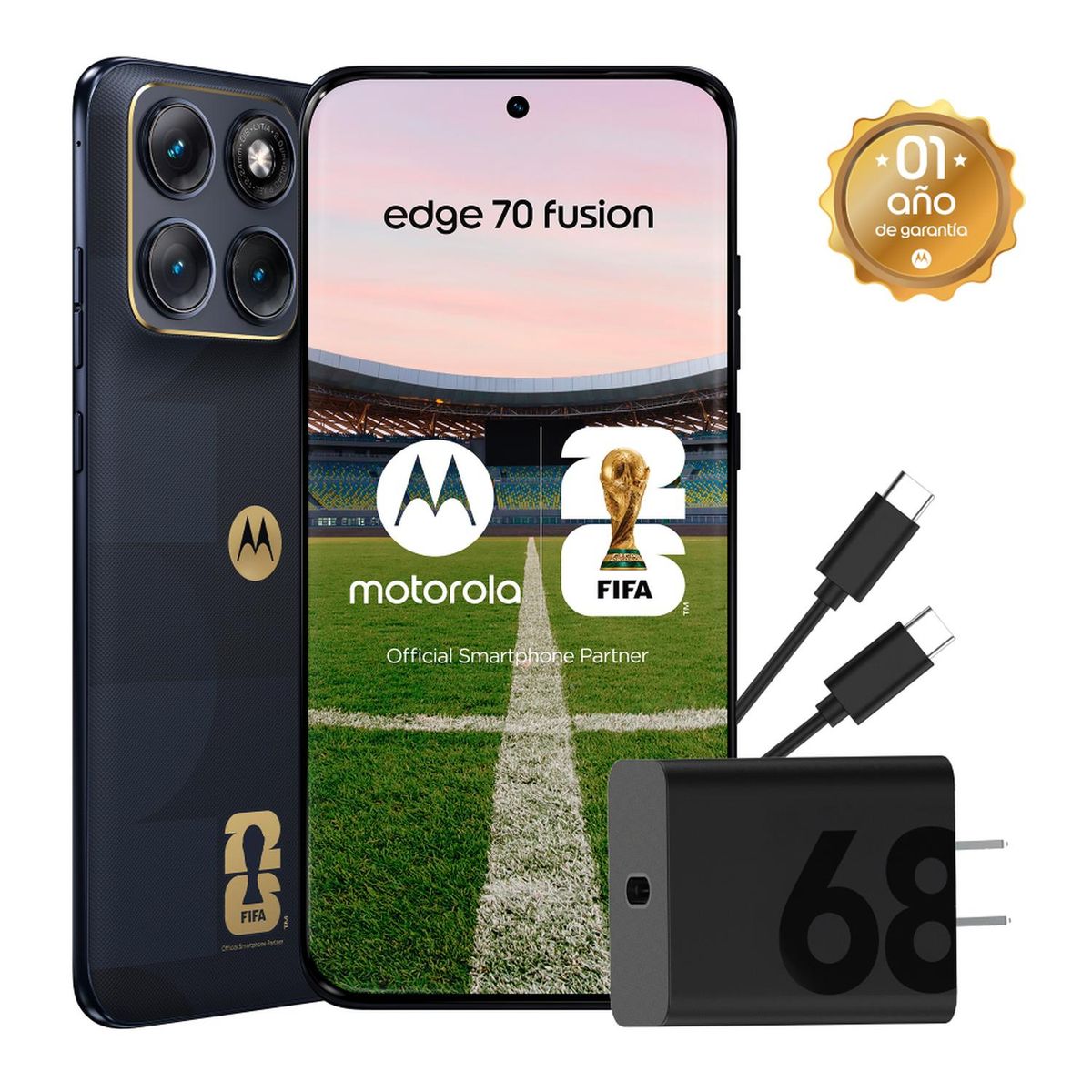MOTOROLA - MOTO EDGE 70 FUSION 8 GB+256GB AZUL FIFA