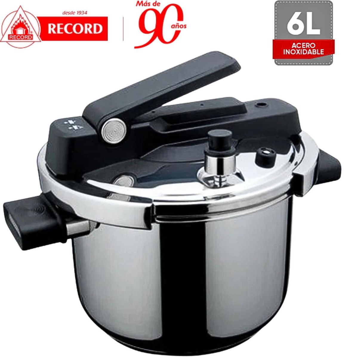 RECORD - Olla a Presión Record Acero Inoxidable Pressure Express 6L