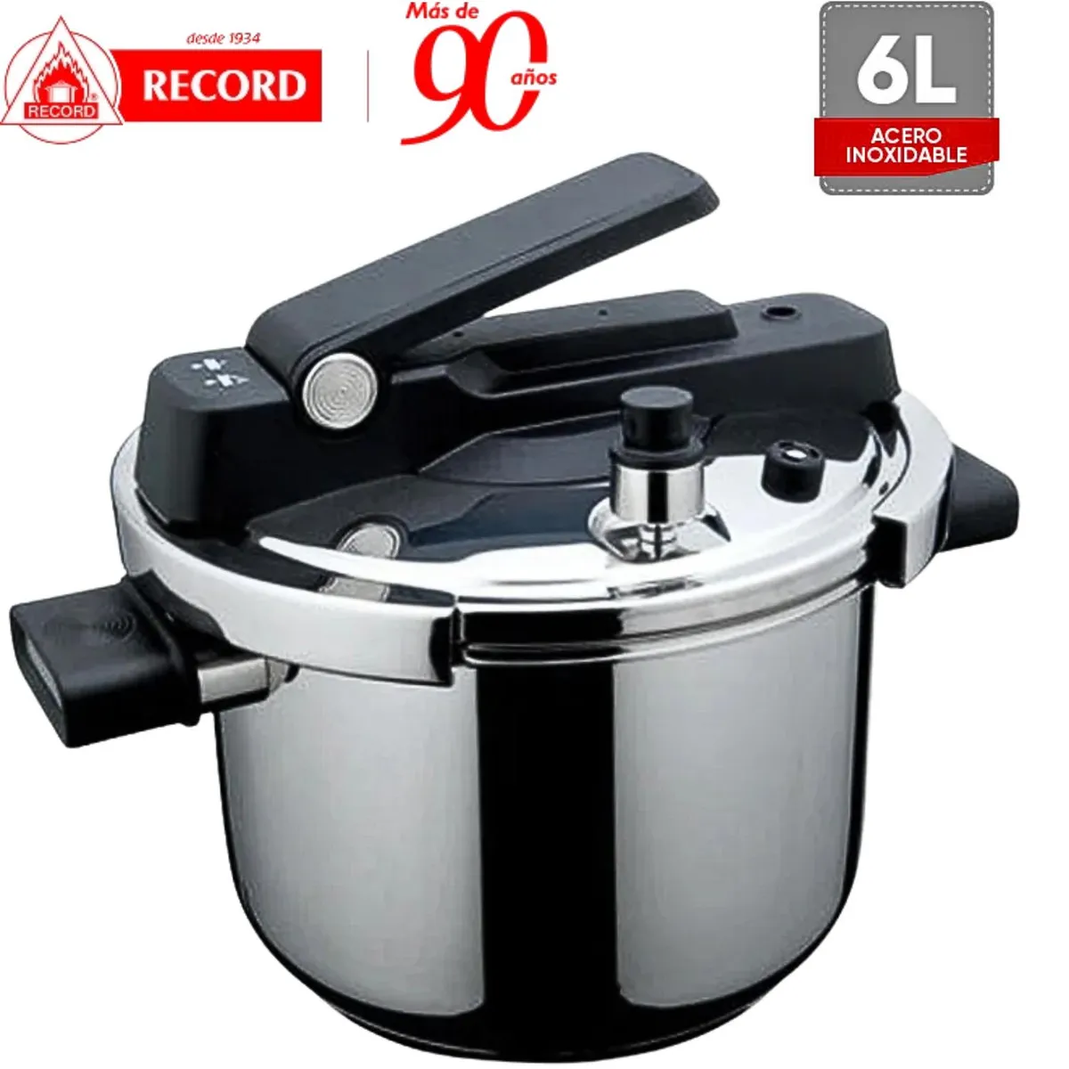 RECORD - Olla a Presión Record Acero Inoxidable Pressure Express 6L
