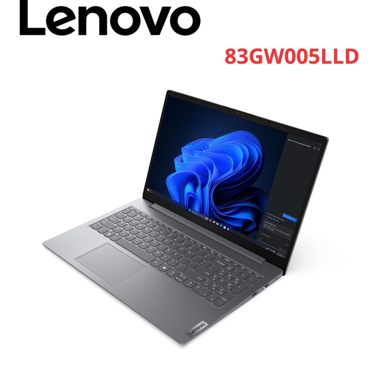 LENOVO - Laptop Lenovo V15 G5 IRL 15.6 FHD, Intel Core i5-13420H, 8GB RAM, 512GB SSD, Color Luna Grey