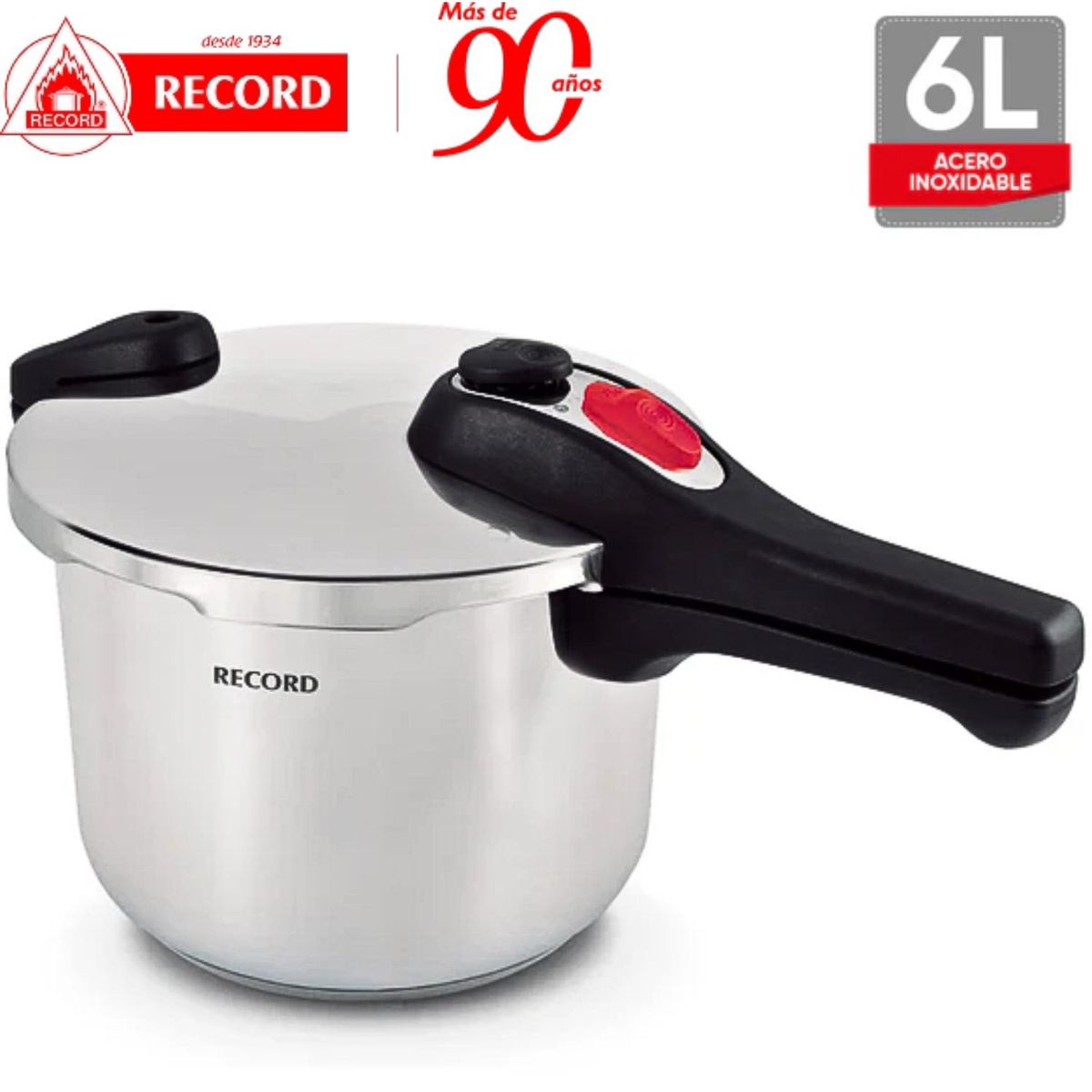 RECORD - Olla a Presión Record Acero Inoxidable Pressure Plus 6L