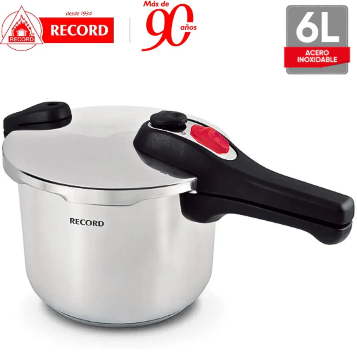 RECORD - Olla a Presión Record Acero Inoxidable Pressure Plus 6L