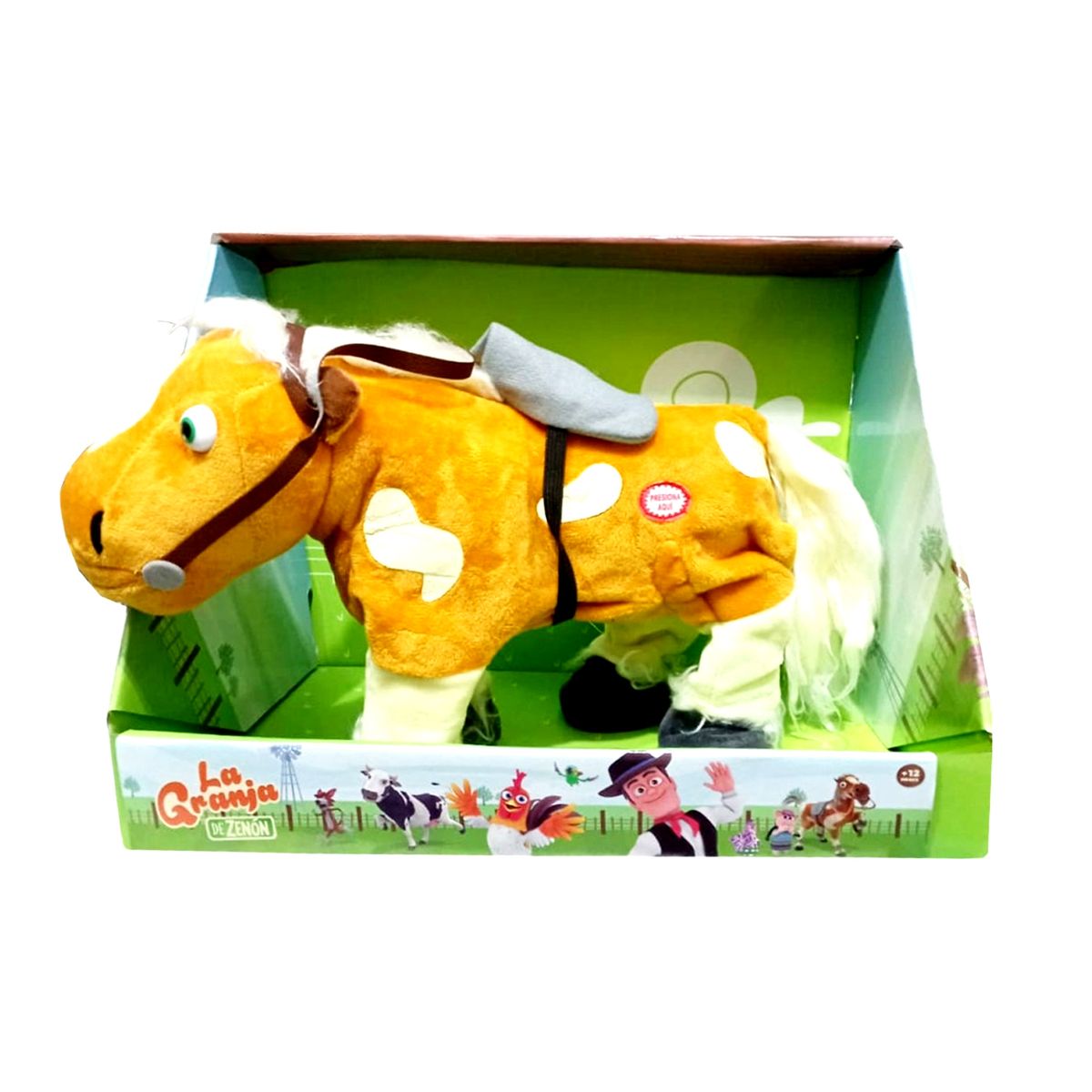 LA GRANJA DE ZENON - Caballo Percherón peluche musical de la granja de Zenón