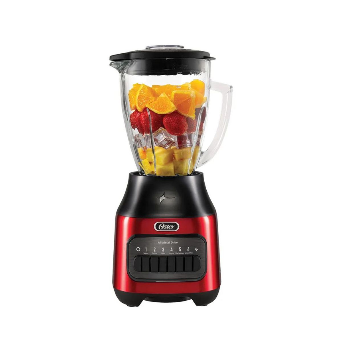 OSTER - Licuadora Oster vaso de vidrio 6 velocidades + pulso
