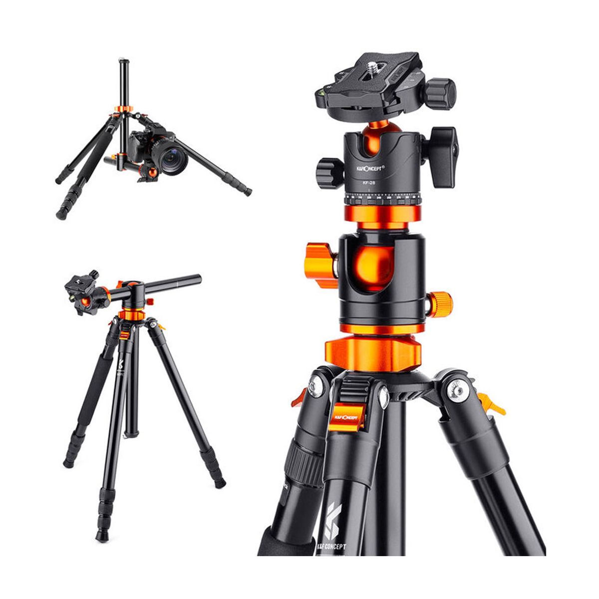 K&F CONCEPT - Tripode K&F Concept KF09.090V1 - SA254T2T254A4+BH-28L