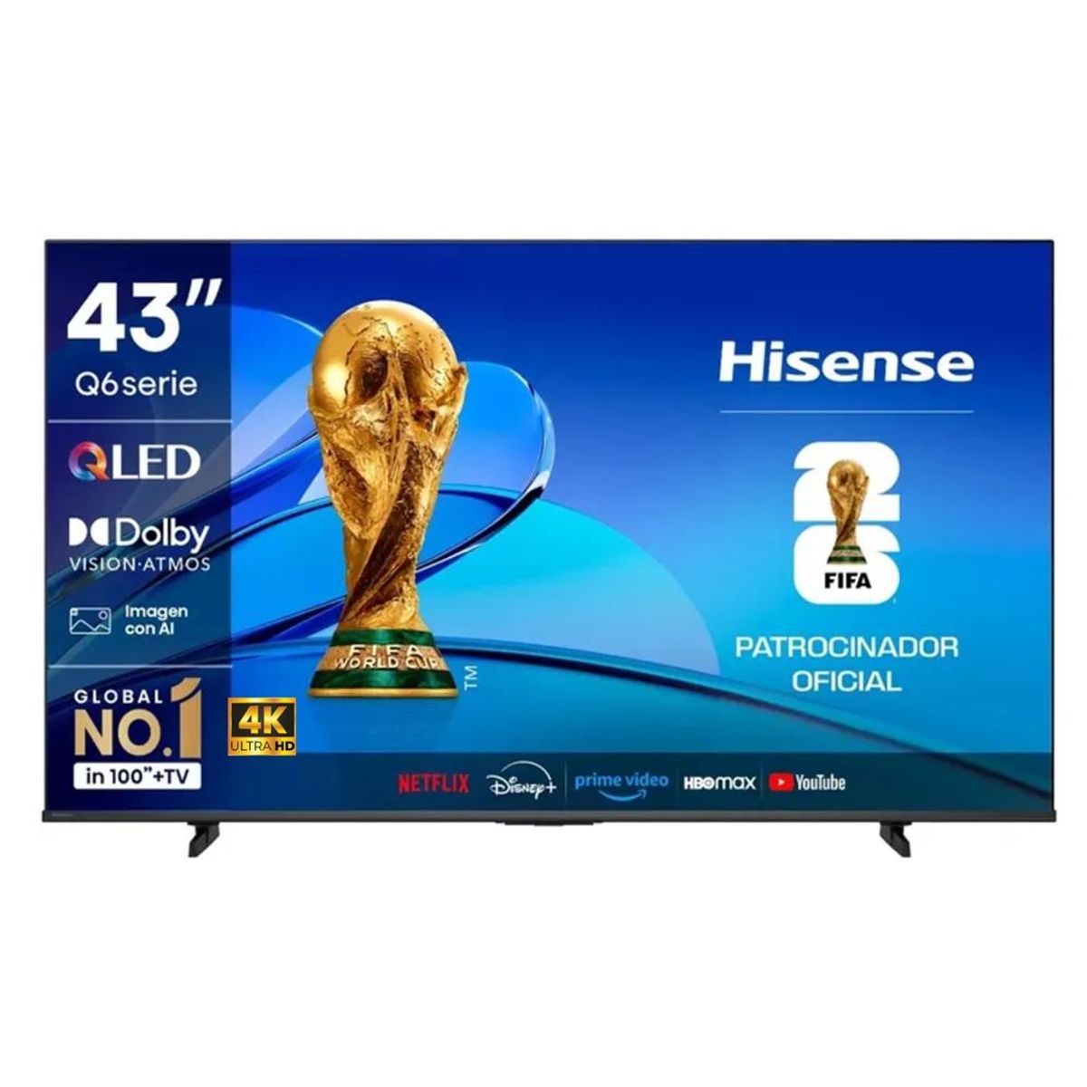 HISENSE - Televisor HISENSE Smart TV 43 QLED Uhd 4K Vidaa