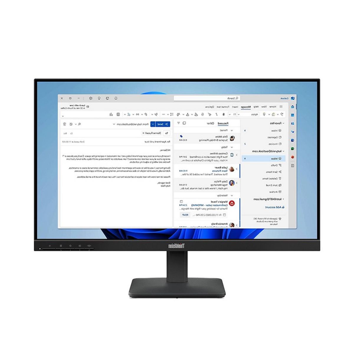LENOVO - Monitor Lenovo ThinkVision S24-4e 23.8"  WLED IPS (1920x1080) HDMI/VGA Negro