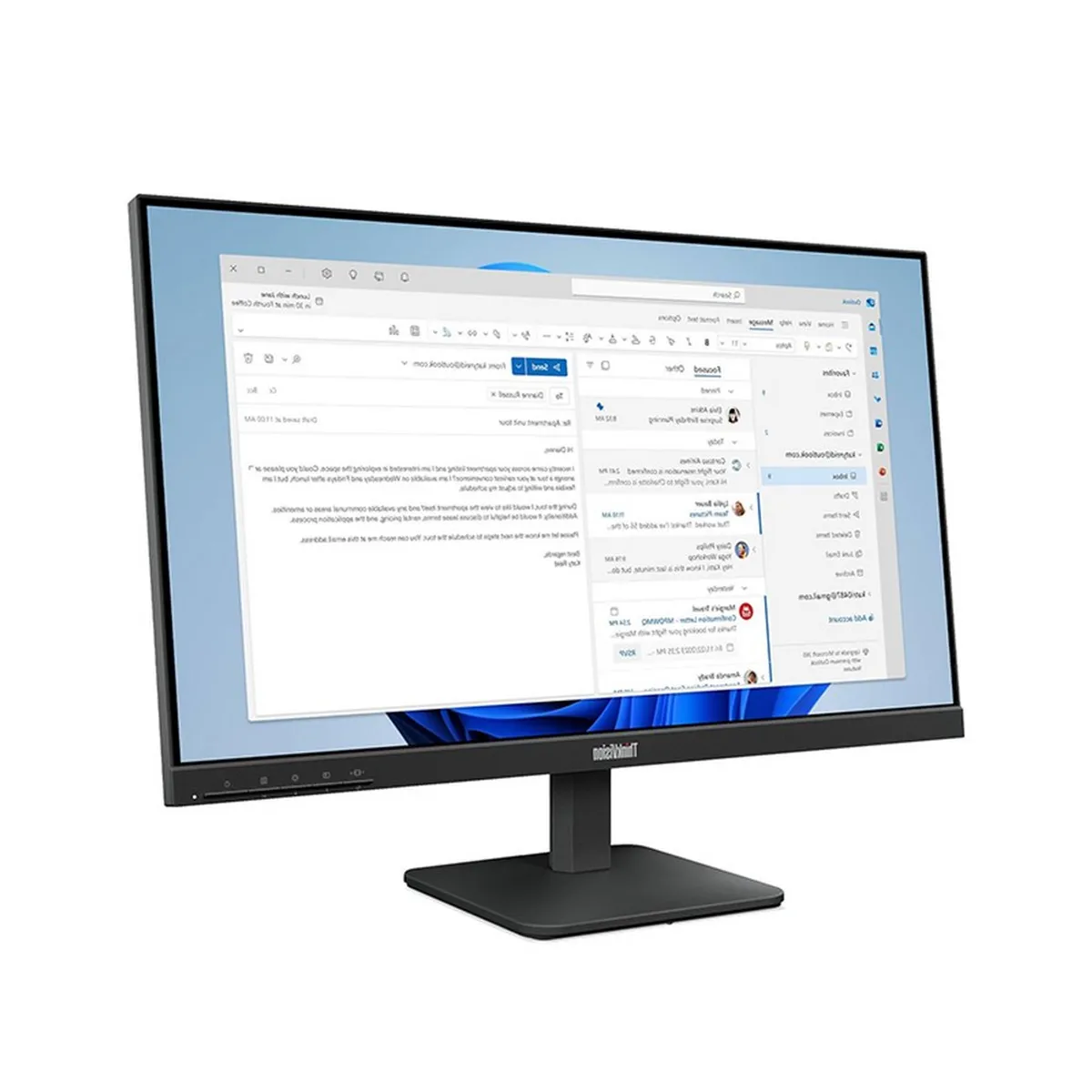 LENOVO - Monitor Lenovo ThinkVision S24-4e 23.8"  WLED IPS (1920x1080) HDMI/VGA Negro