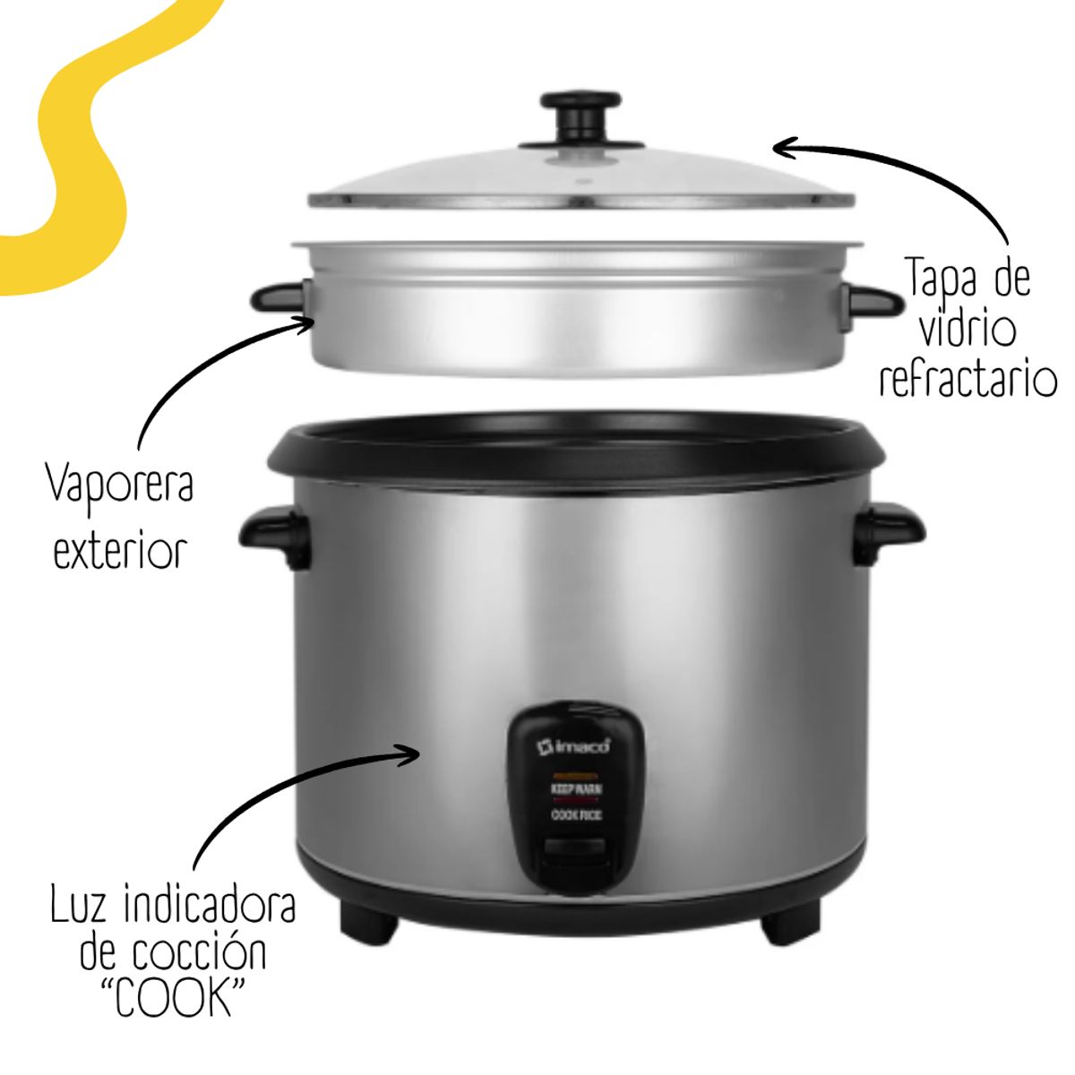 IMACO - Olla arrocera Imaco de 2.8 LT - IRC281