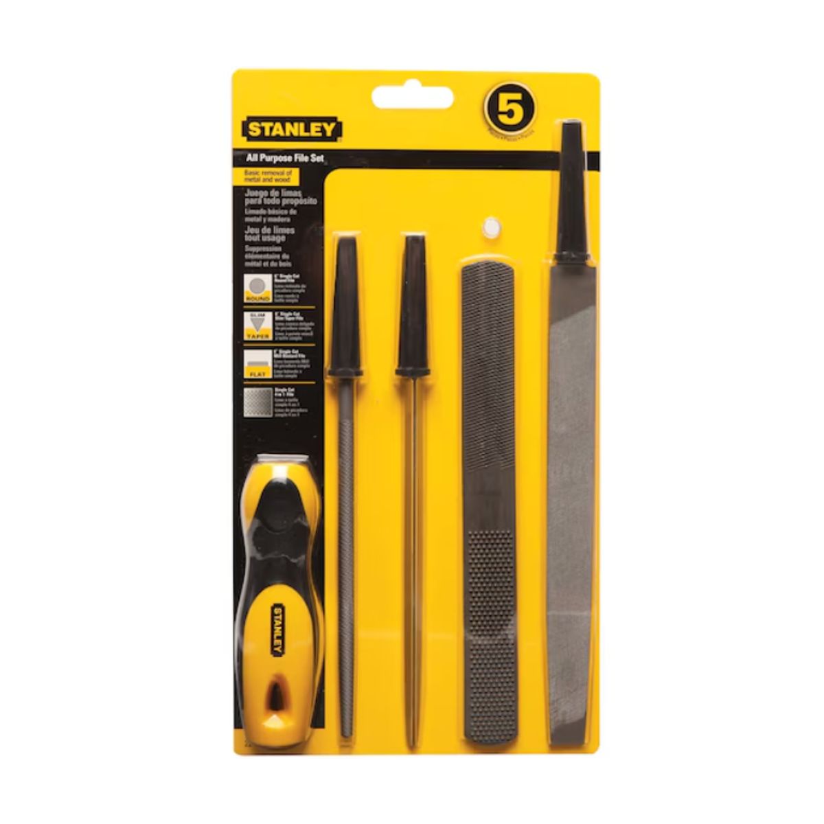 STANLEY - JUEGO DE LIMAS 5 pzas (22-314) STANLEY HT