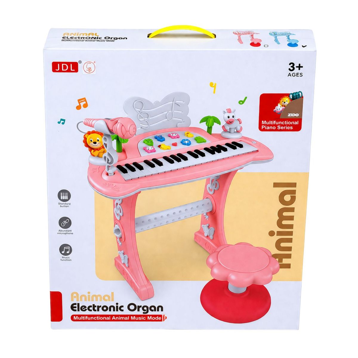 GENERICO - Piano musical Multifuncional Electronico Rosa