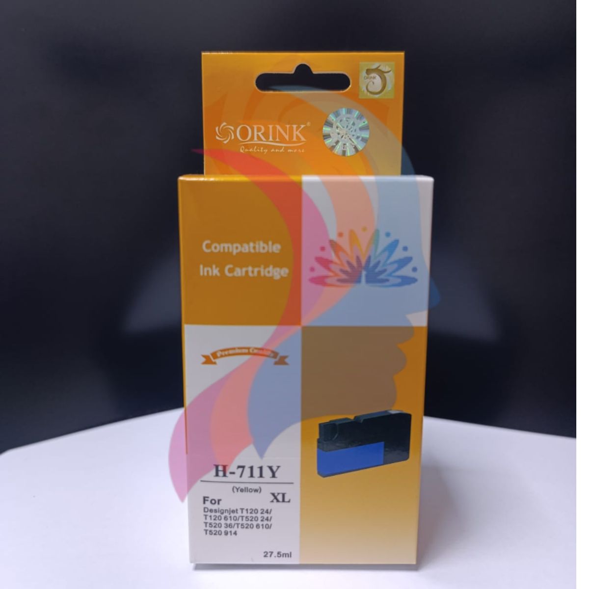 GENERICO - Cartucho de tinta Compatible CH 711 XL Amarillo Yellow 27.5 ml