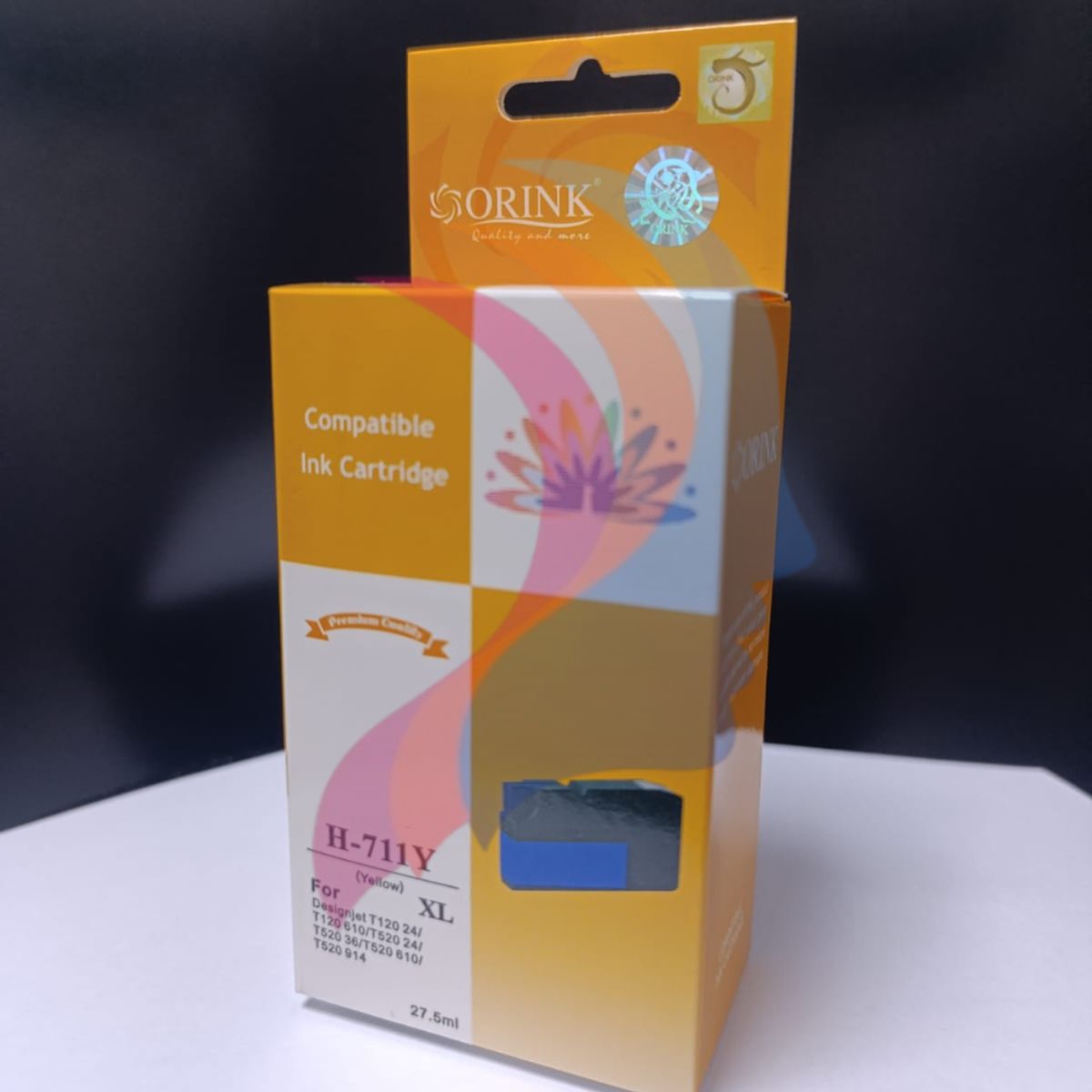 GENERICO - Cartucho de tinta Compatible CH 711 XL Amarillo Yellow 27.5 ml