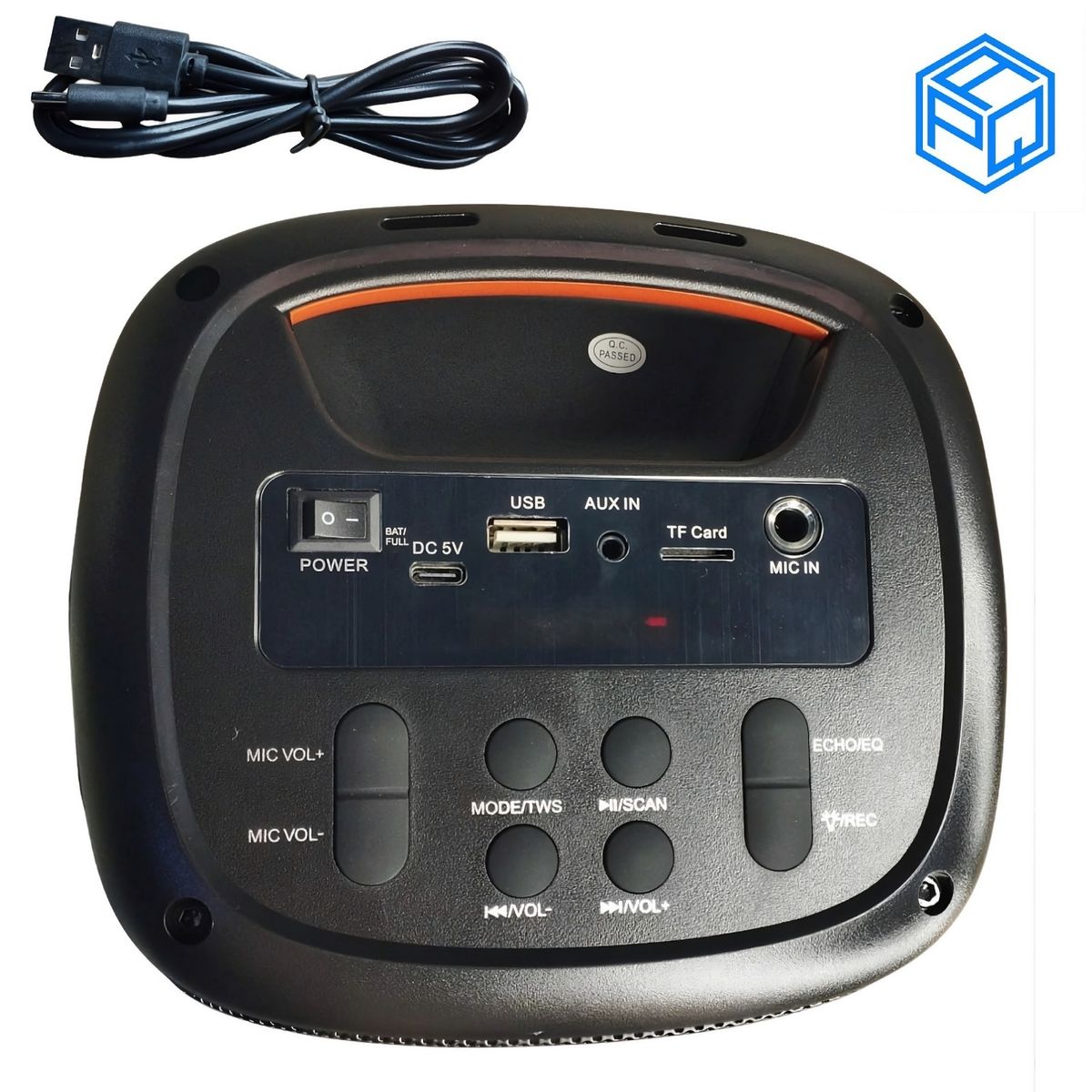 HALION - Parlante Portátil Kassel K412 Bluetooth Tws Usb Radio Fm Rgb