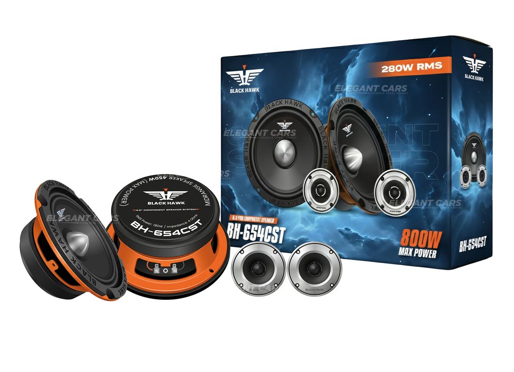 Set Componente Black Hawk 6.5 Pulg Pro Audio 2Pcs BLACK HAWK ...