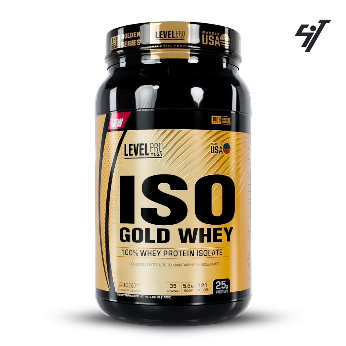Level Pro - ISO GOLD WHEY 2.43LBS VAINILLA+CREATINA MYPROTEIN 1 KG