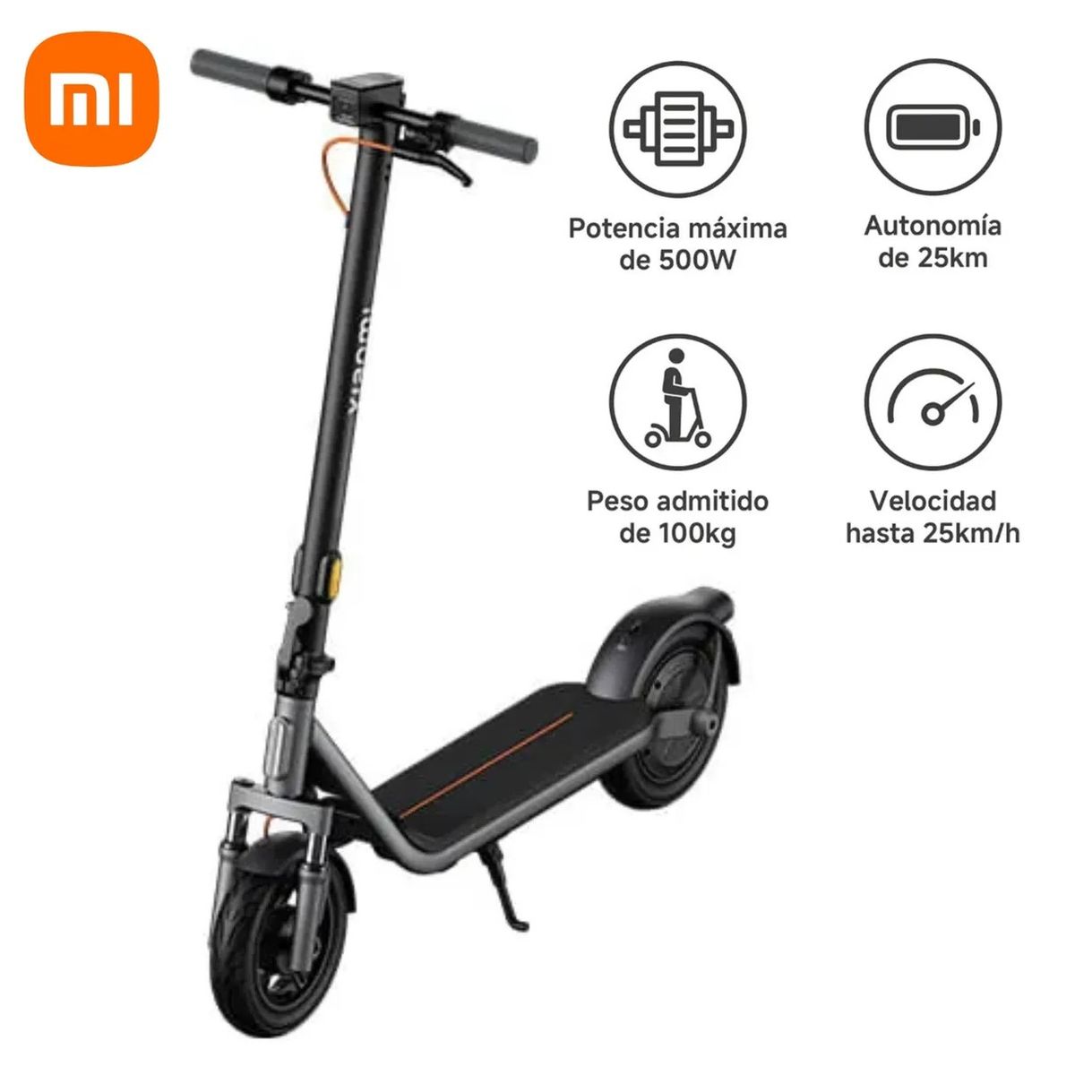 Scooter Eléctrico Xiaomi 6 lite con Amortiguadores, marca XIAOMI - Foto Principal
