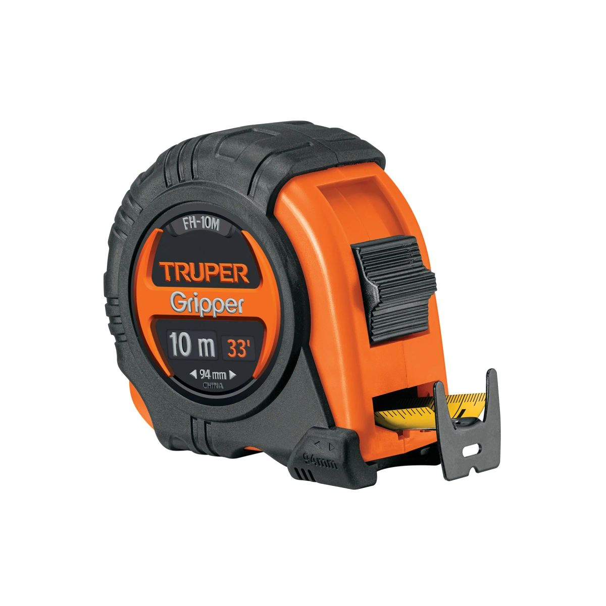 TRUPER - Flexómetro Gripper contra impactos 10 m cinta 32 mm, TRUPER - 14582