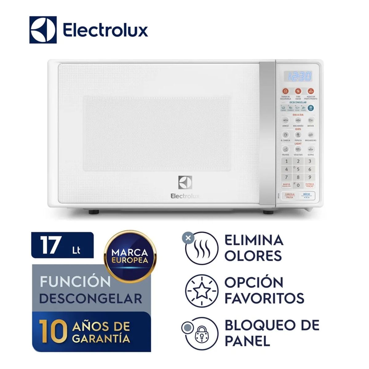 ELECTROLUX - Horno Microondas 17L Blanco Electrolux EMDO17S2GSRUW