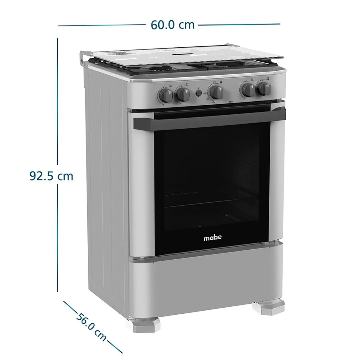 Mabe - Cocina de Piso a Gas 60cm Silver Mabe CMP6010FG1