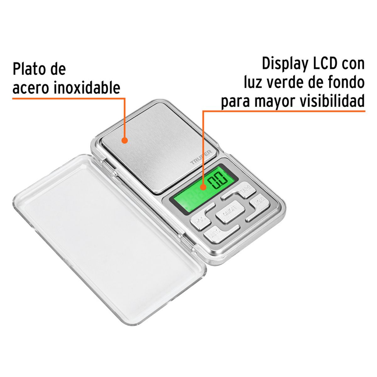 TRUPER - Báscula De Cocina Digital Truper Base-05j