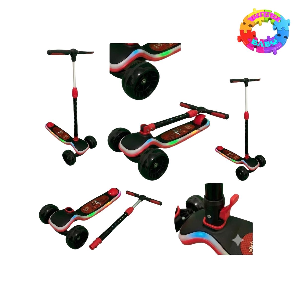 OKA - SCOOTER OKA PIXEL CON LUCES Y BLUETOOTH - INCLUYE KIT DE PROTECCION