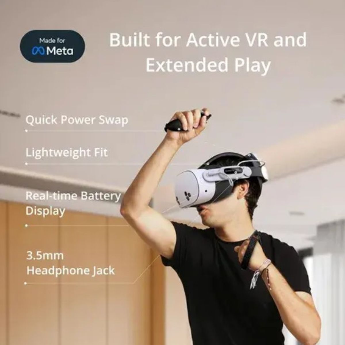 BOBOVR - Bobovr E3 Pro Head Strap Para Meta Quest 3s / Quest 3