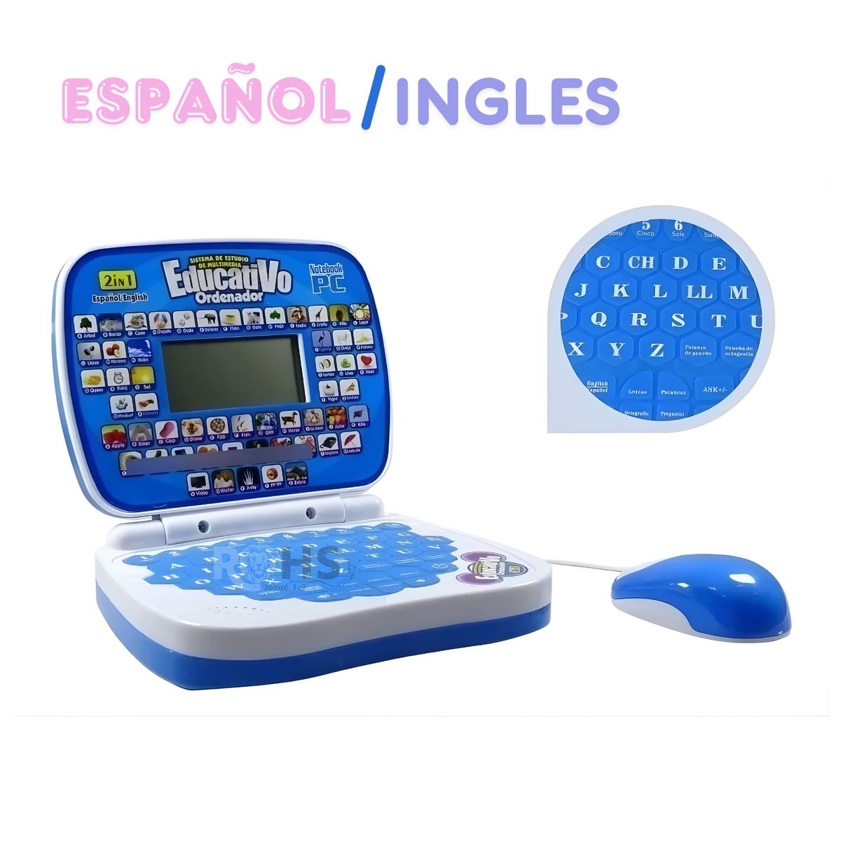 OEM - Laptop Educativa interactiva bilingüe Para Niños ESPAÑOL - INGLES