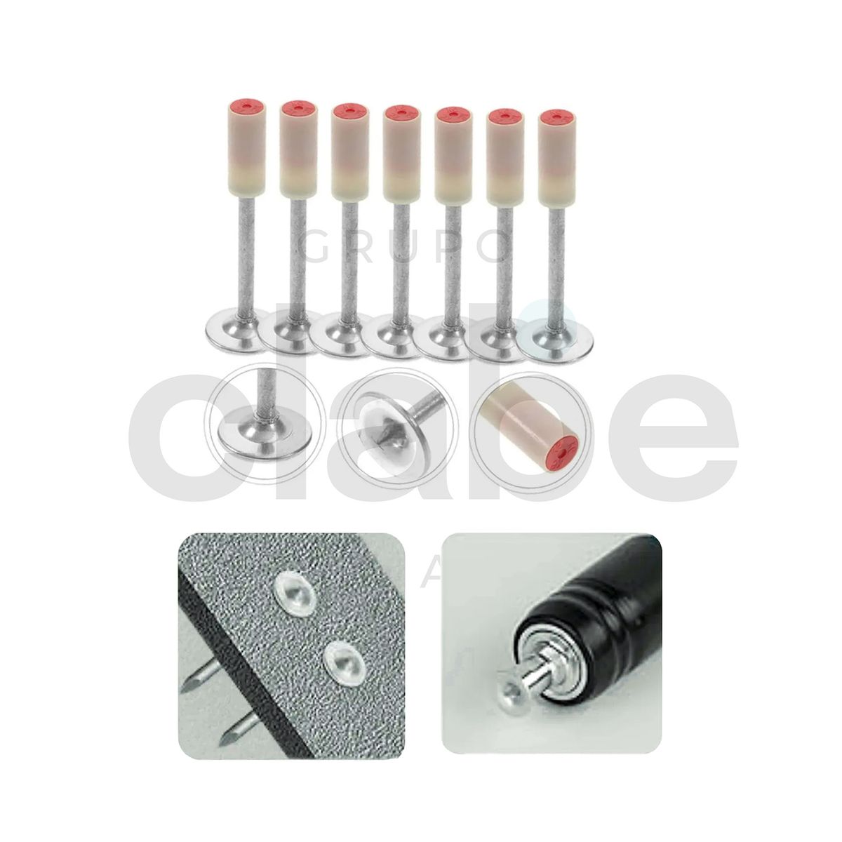 GENERICO - CLAVOS FULMINANTES PARA PISTOLA FIJACION PARA DRYWALL Y OTRAS SUPERFICIES 100 PCS BALINES
