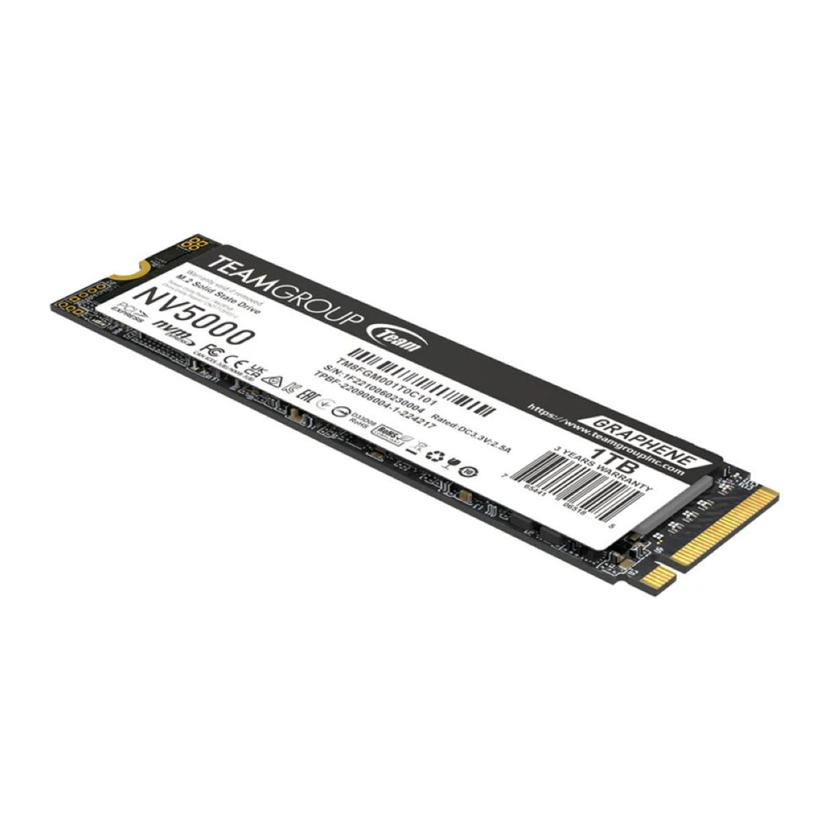 TEAMGROUP - Disco Sólido TeamGroup NV5000 1TB M.2 PCIe 4.0 NVMe