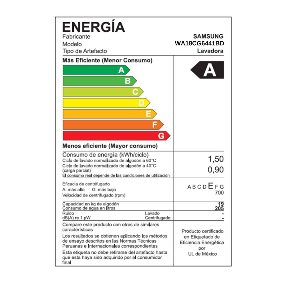 SAMSUNG - Lavadora Samsung EcoBubble™ 18kg WA18CG6441BD - Gris