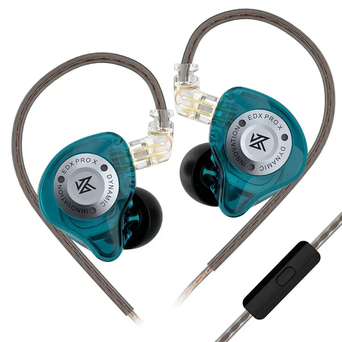 KZ - Auriculares metálicos con cable KZ EDX Pro X auriculares intrauditivos con graves y micrófono