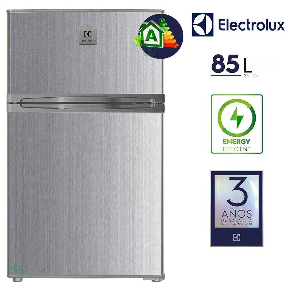 Electrolux - Frigobar 85Lts Doble Puerta ERTM87G2HQS