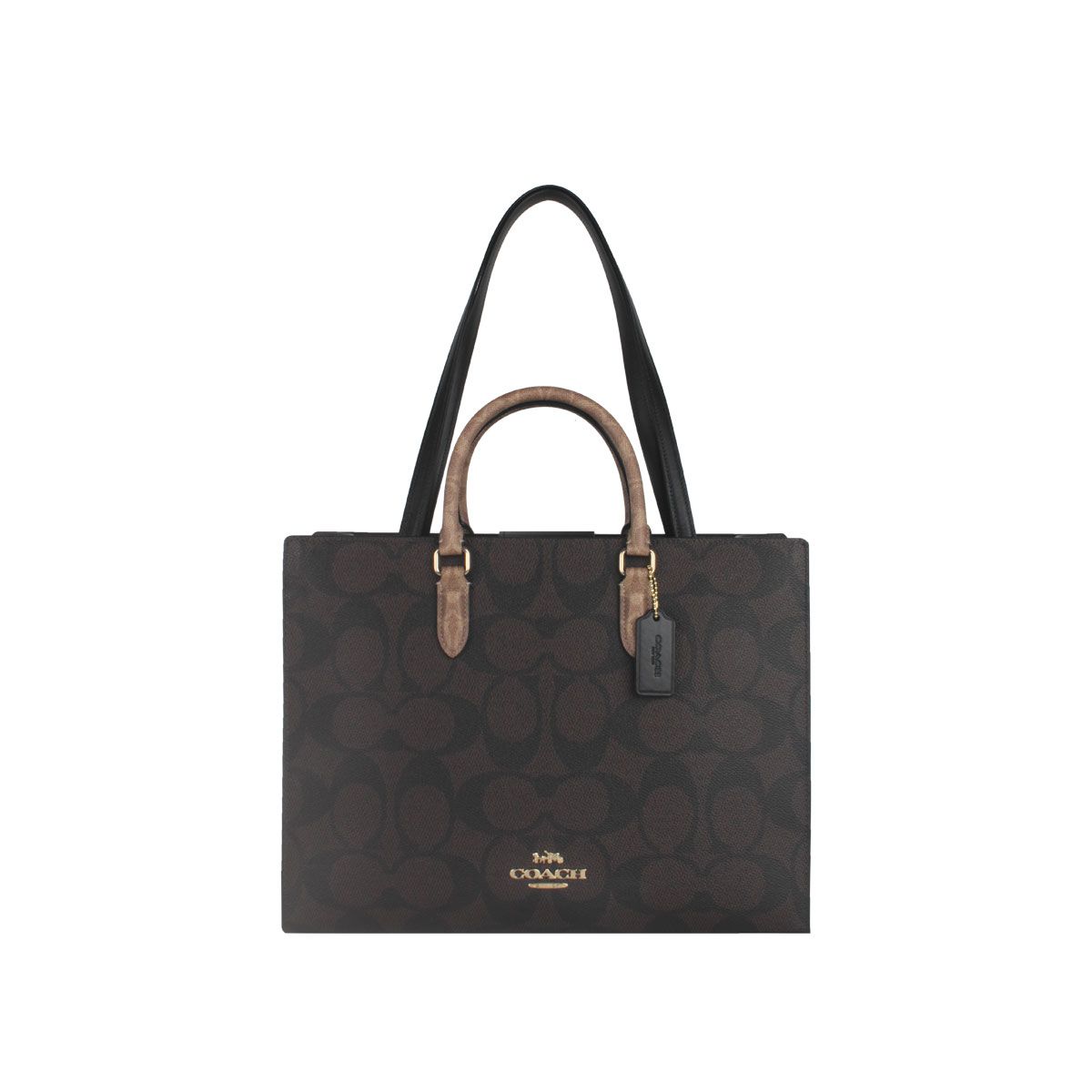 COACH - Cartera Tote Mujer Maggie Café