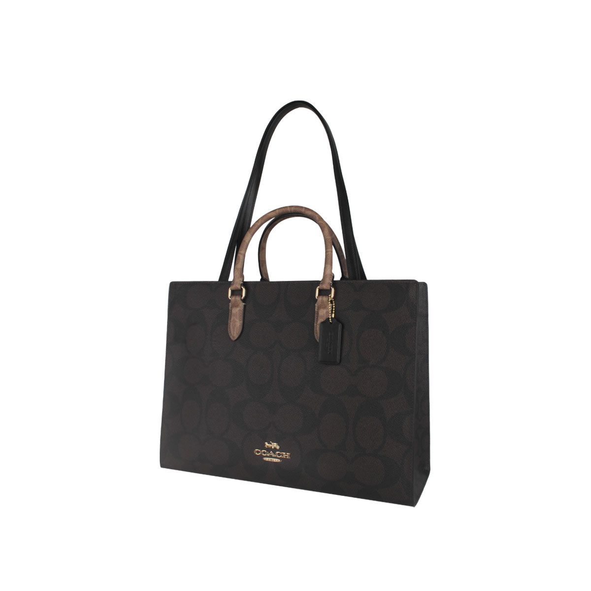 COACH - Cartera Tote Mujer Maggie Café