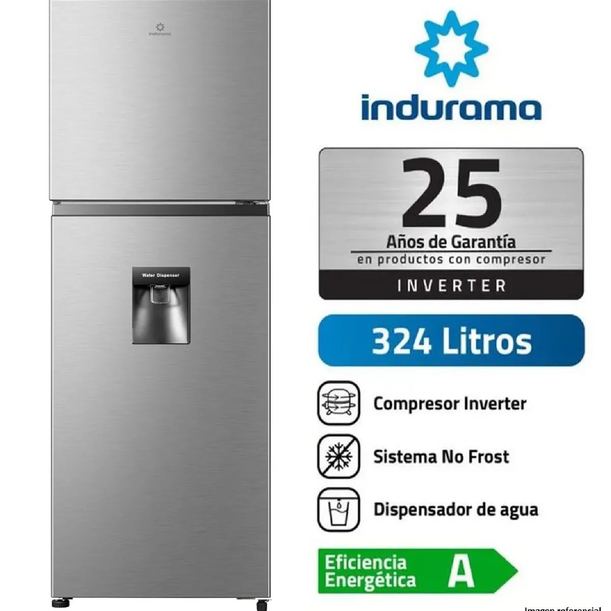 INDURAMA - Refrigeradora Indurama 324L RI-439DI No Frost - Croma
